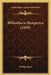 Bibliotheca Hungarica (1838) by Philipp Korn
