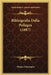 Bibliografia Della Pellagra (1887) by Filippo Salveraglio