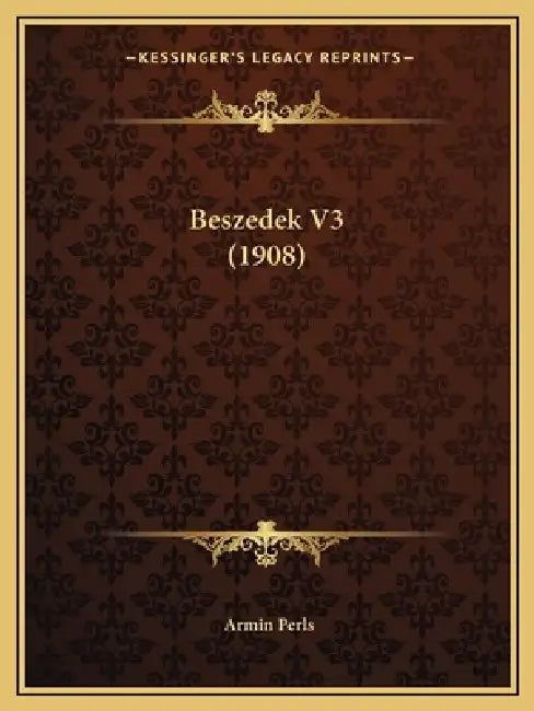 Beszedek V3 (1908) by Armin Perls
