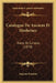 Catalogue De Anciens Et Modernes: Rares Et Curieux (1870) by Auguste Fontaine