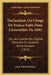 Declaration Du Clerge De France Faite Dans L'Assemblee De 1682: Sur Les Libertes De L'Eglise Gallicane Et L'Autorite Ecclesiastique (1811) by Chez Pillet Publisher