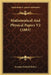 Mathematical And Physical Papers V2 (1883) by George Gabriel Stokes