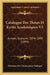 Catalogue Des Theses Et Ecrits Academiques V3: Annees Scolaires 1894-1899 (1899) by Ministere de l'Instruction Publique