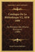 Catalogue De La Bibliotheque V2, 1878-1888: Du Ministere Des Affaires Etrangeres (1889) by Emile Lhoest Publisher