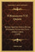 El Romancero Y El Quijote: Breves Apuntes Acerca De Las Afinidades Existentes Entre Ambos Libros (1919) by Atilano Sanz
