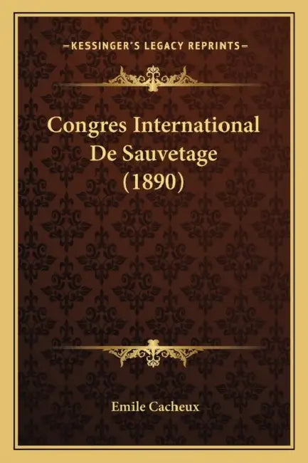 Congres International De Sauvetage (1890) by Emile Cacheux