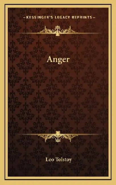 Anger by Leo Tolstoy