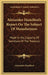 Alexander Hamilton's Report On The Subject Of Manufactures: Made In His Capacity Of Secretary Of The Treasury by Alexander Hamilton