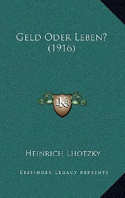 Geld Oder Leben? (1916) by Heinrich Lhotzky