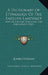 A Dictionary of Etymology of the English Language: And of English Synonyms and Paronymes (1866) by John Oswald