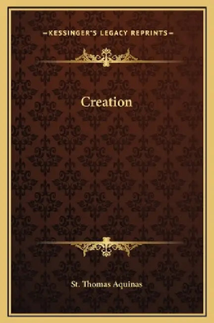 Creation by St Thomas Aquinas
