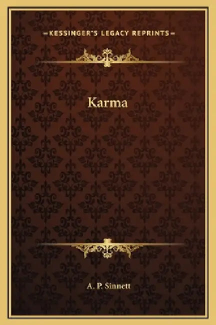 Karma by A. P. Sinnett
