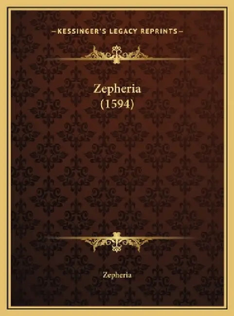 Zepheria (1594) by Zepheria