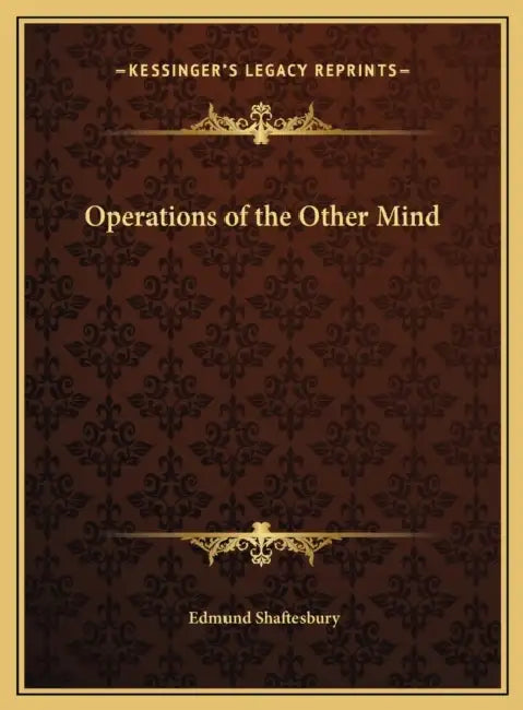 Operations of the Other Mind by Edmund Shaftesbury