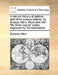 A Natural History of Spiders, and Other Curious Insects, by Eleazar Albin. Illustrated with Fifty Three Copper Plates, Engraved by the Best Hands. by Eleazar Albin
