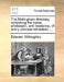 The Nottingham directory, containing the name, profession, and residence, of every principal inhabitant, ... by Edward Willoughby