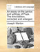 An essay on the genius and writings of Pope. The third edition, corrected and enlarged. by Joseph Warton
