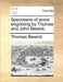 Specimens of wood engraving by Thomas and John Bewick. by Thomas Bewick