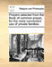 Prayers Selected from the Book of Common Prayer, for the Morprayers Selected from the Book of Common Prayer, for the More Convenient Use of Private Fa by Multiple Contributors