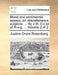 Moral and sentimental essays, on miscellaneous subjects, ... By J.W. C-t-ss of R-s-g. ... Volume 2 of 2 by Justine Orsini Rosenberg