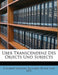 Uber Transcendenz Des Objects Und Subjects by Richard Ritter Von 1. Schubert-Soldern