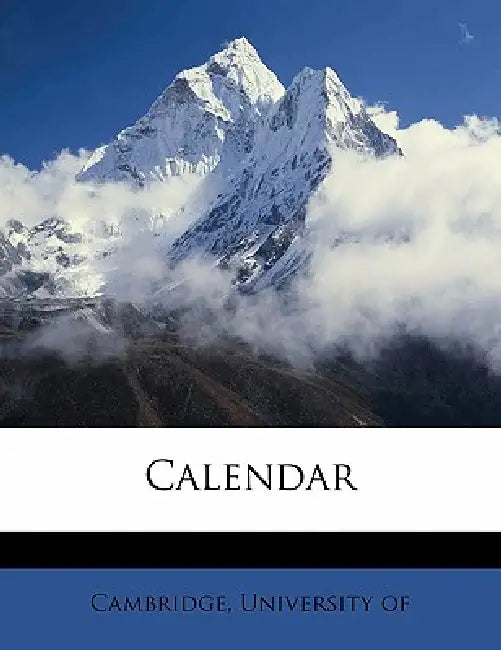 Calendar by University Of Cambridge