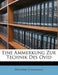 Eine Ammerkung Zur Technik Des Ovid by Walther Volkmann