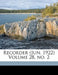 Recorder (Jun. 1922) Volume 28, No. 2 by Toronto Bible College