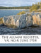 The Alumni Register, V.4, No.4; June 1914 by North Dakota University Alumni Associati