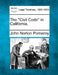 The Civil Code in California. by John Norton Pomeroy