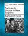Facts as to Divorce in New England. by Samuel W. Dike