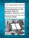 Commentaries on the present laws of England. Volume 1 of 2 by Thomas Brett