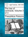 The law of contracts. Volume 3 of 3 by Theophilus Parsons