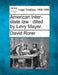 American Inter-State Law: Dited by Levy Mayer. by David Rorer