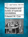 The Powers and Duties of Special Constables. by Edward W. Cox