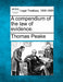 A Compendium of the Law of Evidence. by Thomas Peake