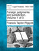 Foreign judgments and jurisdiction. Volume 1 of 3 by Francis Taylor Piggott