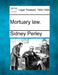 Mortuary Law. by Sidney Perley