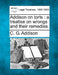 Addison on torts: a treatise on wrongs and their remedies. by C. G. Addison