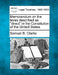 Memorandum on the Taxes Described as Direct in the Constitution of the United States. by Samuel B. Clarke