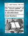 On Short Sales of Securities Through a Stockbroker. by Eliot Norton