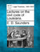 Lectures on the civil code of Louisiana. by E. D. Saunders