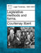 Legislative Methods and Forms. by Courtenay Ilbert