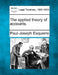 The applied theory of accounts. by Paul-Joseph Esquerre
