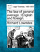 The law of general average: English and foreign. by Richard Lowndes