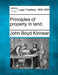 Principles of Property in Land. by John Boyd Kinnear