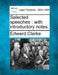 Selected speeches: with introductory notes. by Edward Clarke