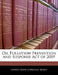Oil Pollution Prevention and Response Act of 2009 by United States Congress Senate