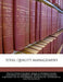 Total Quality Management by United States Congress House of Represen