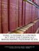 Toxic Substances Control ACT and the Chemicals Management Program at EPA by United States Congress Senate Committee